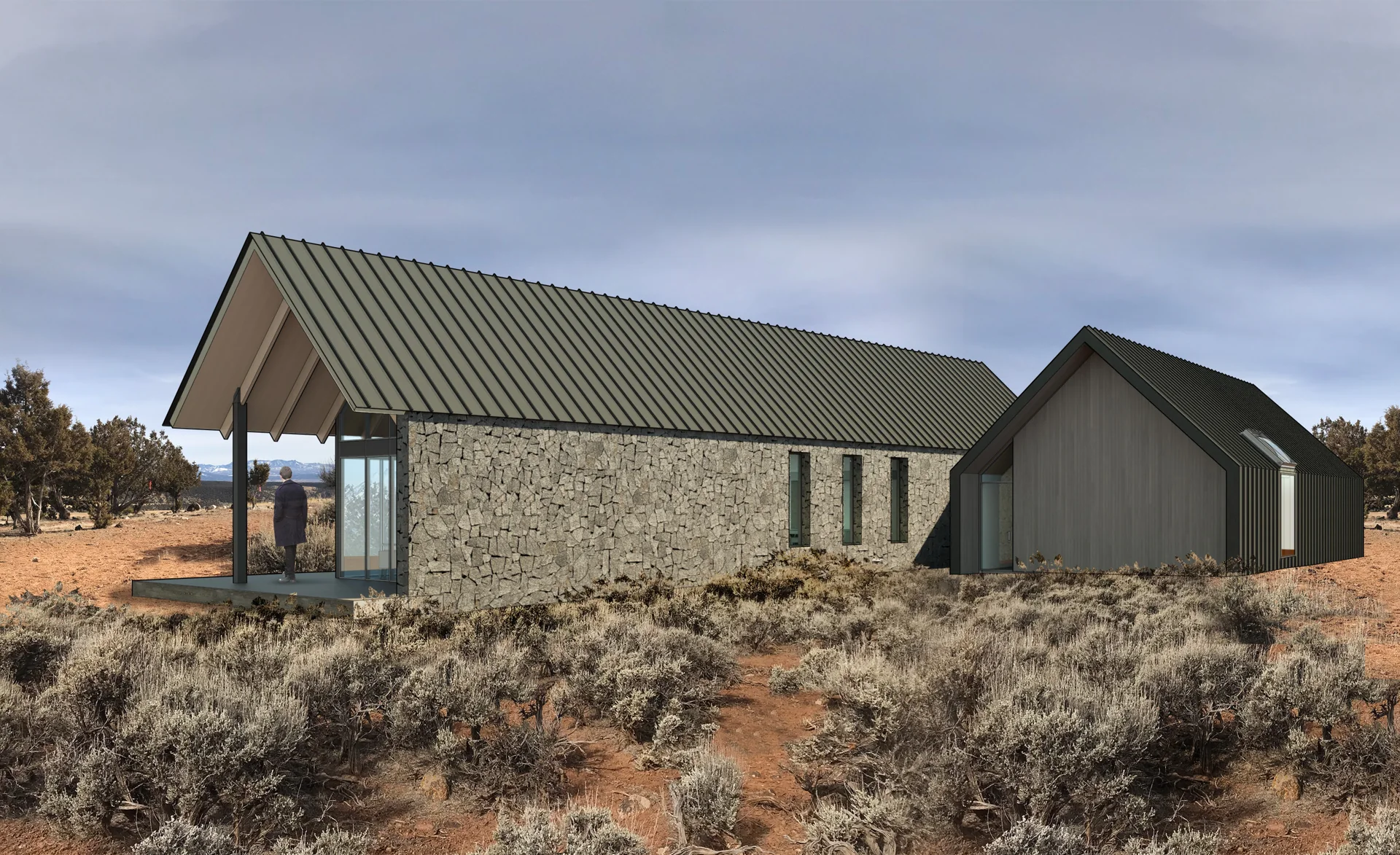 Concept rendering of the studio volume.